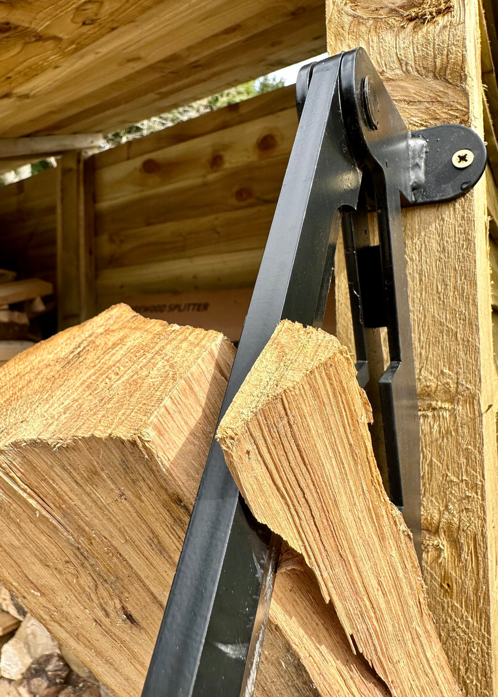 Fendeuse de bois | Mécanisme à levier | Fendage sécurisé | Acier au carbone | SplitWood