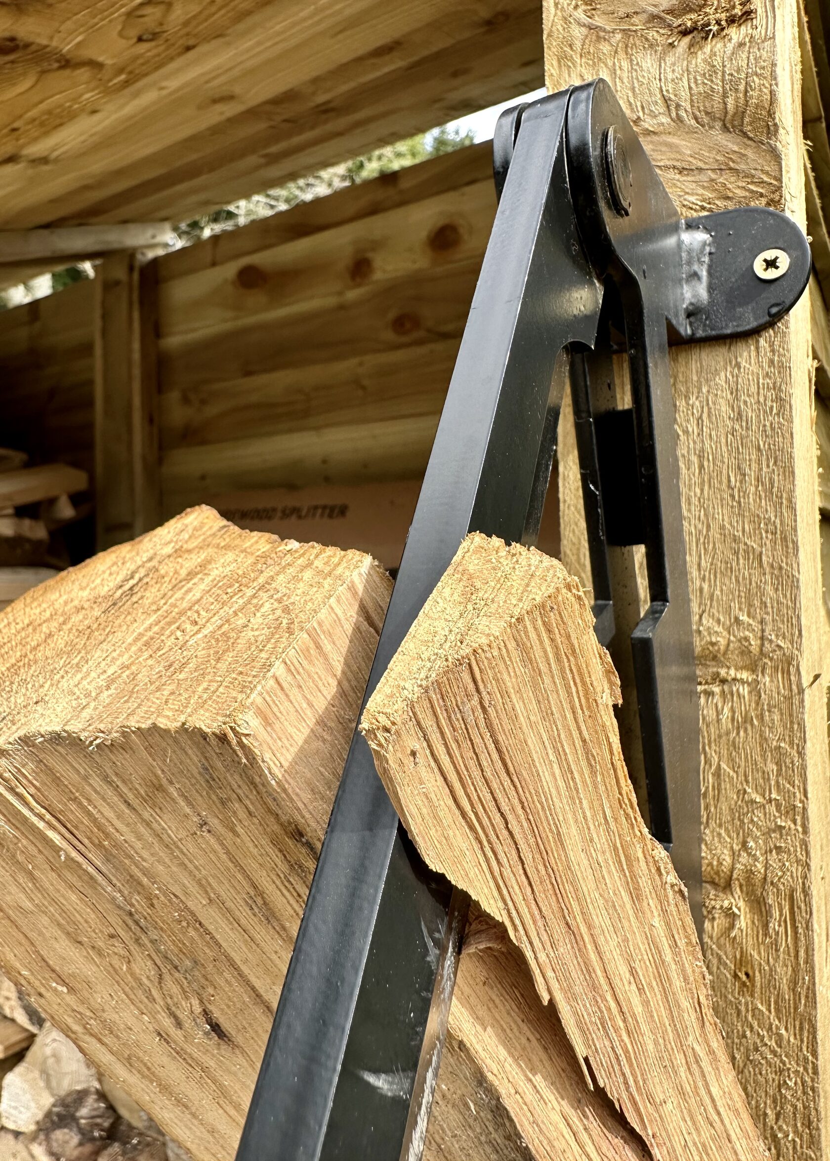 Fendeuse de bois | Mécanisme à levier | Fendage sécurisé | Acier au carbone | SplitWood
