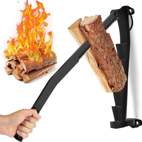 Fendeuse de bois | Mécanisme à levier | Fendage sécurisé | Acier au carbone | SplitWood