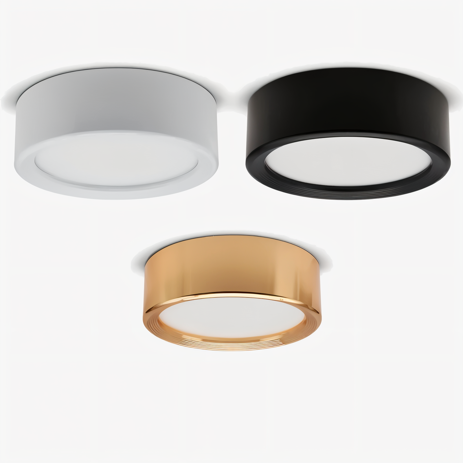 AluminBeam – Lampe de plafond LED ronde ultra fine en aluminium