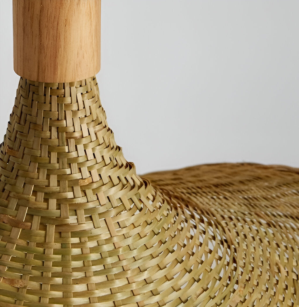 Suspension en bambou et rotin – lampe de plafond artisanale au design naturel
