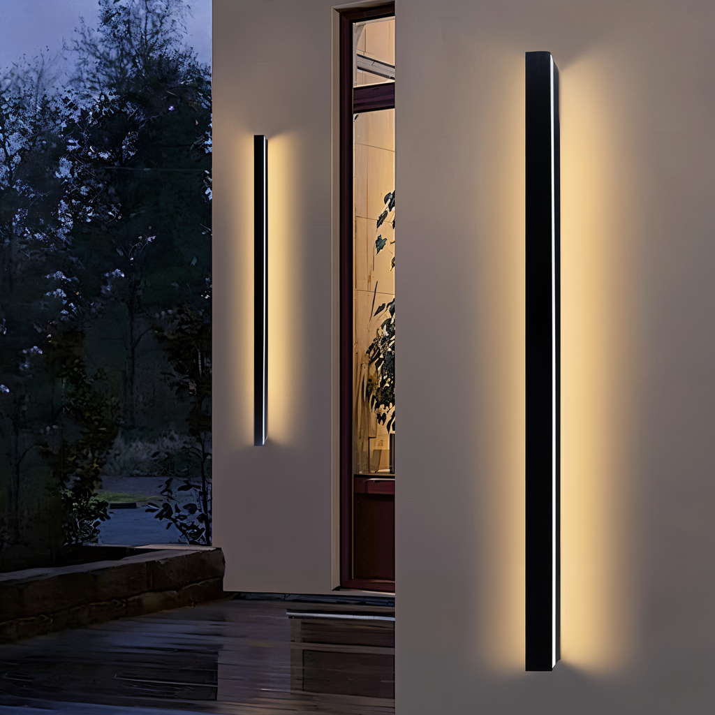 Linéra – Applique Murale Linéaire en Design Noir/Blanc pour Intérieur & Extérieur (IP65)