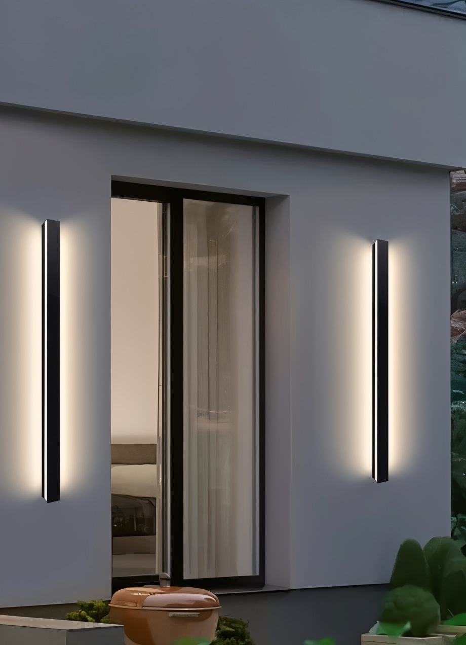 Linéra – Applique Murale Linéaire en Design Noir/Blanc pour Intérieur & Extérieur (IP65)