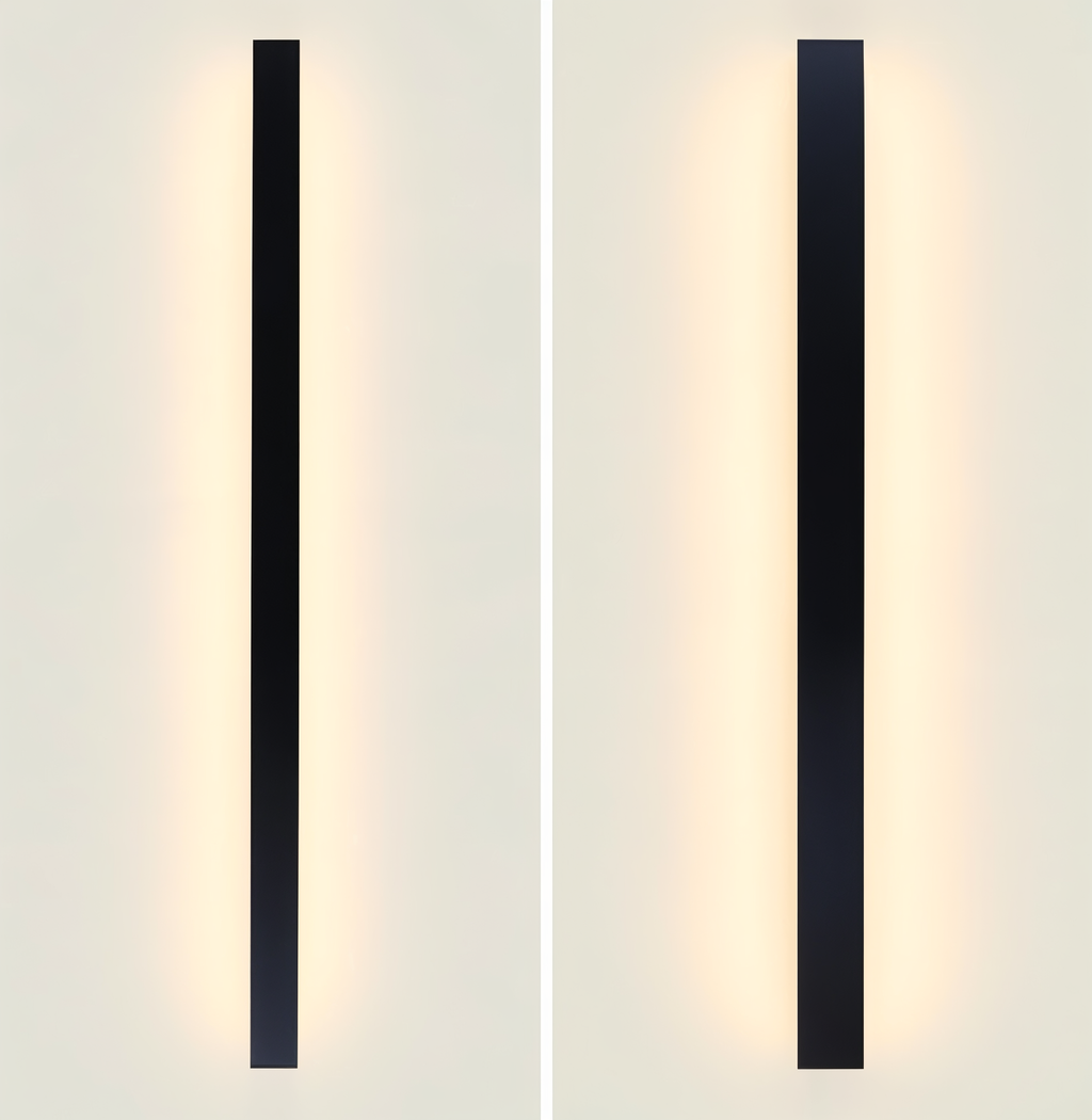 Linéra – Applique Murale Linéaire en Design Noir/Blanc pour Intérieur & Extérieur (IP65)