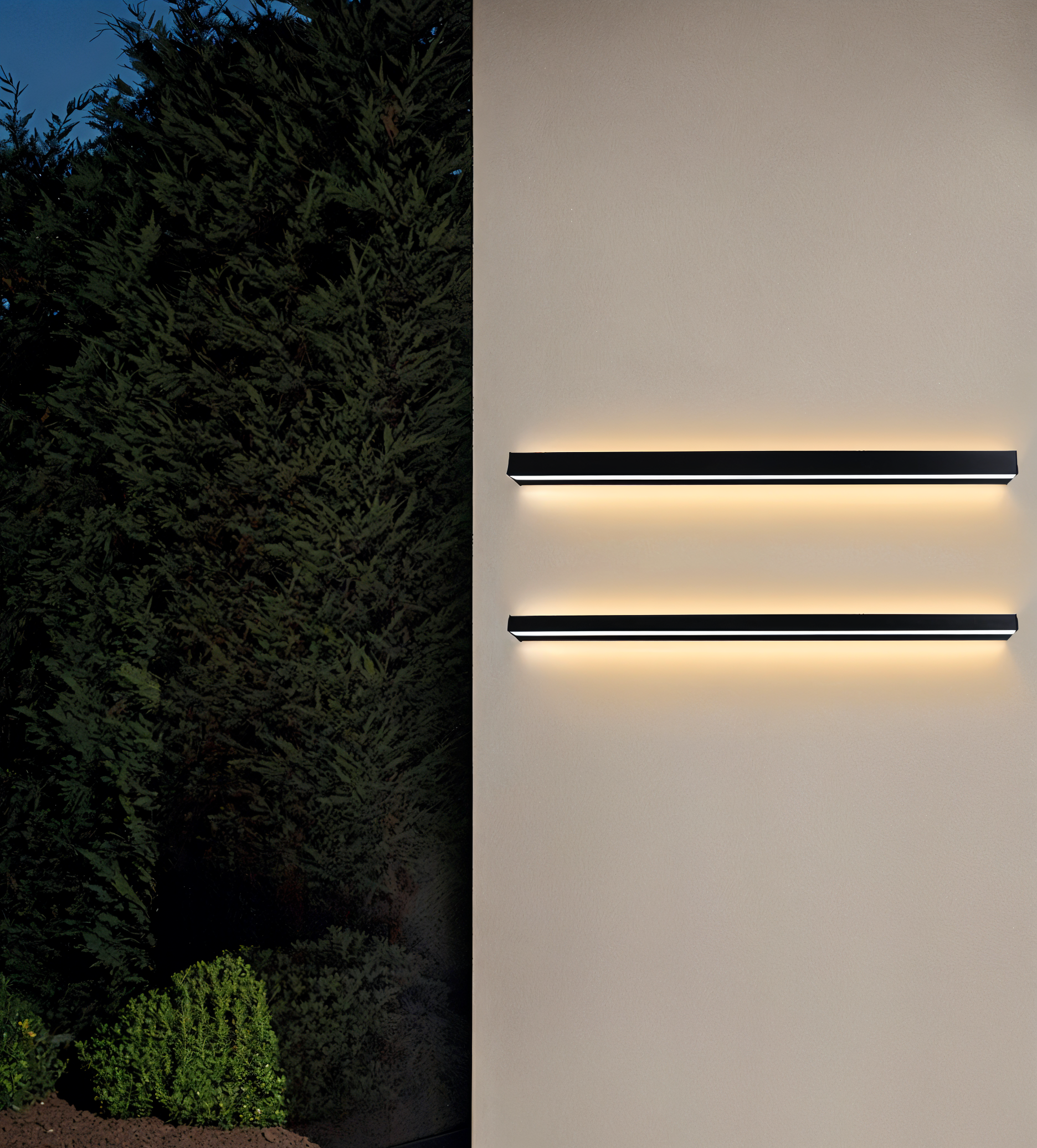 Linéra – Applique Murale Linéaire en Design Noir/Blanc pour Intérieur & Extérieur (IP65)