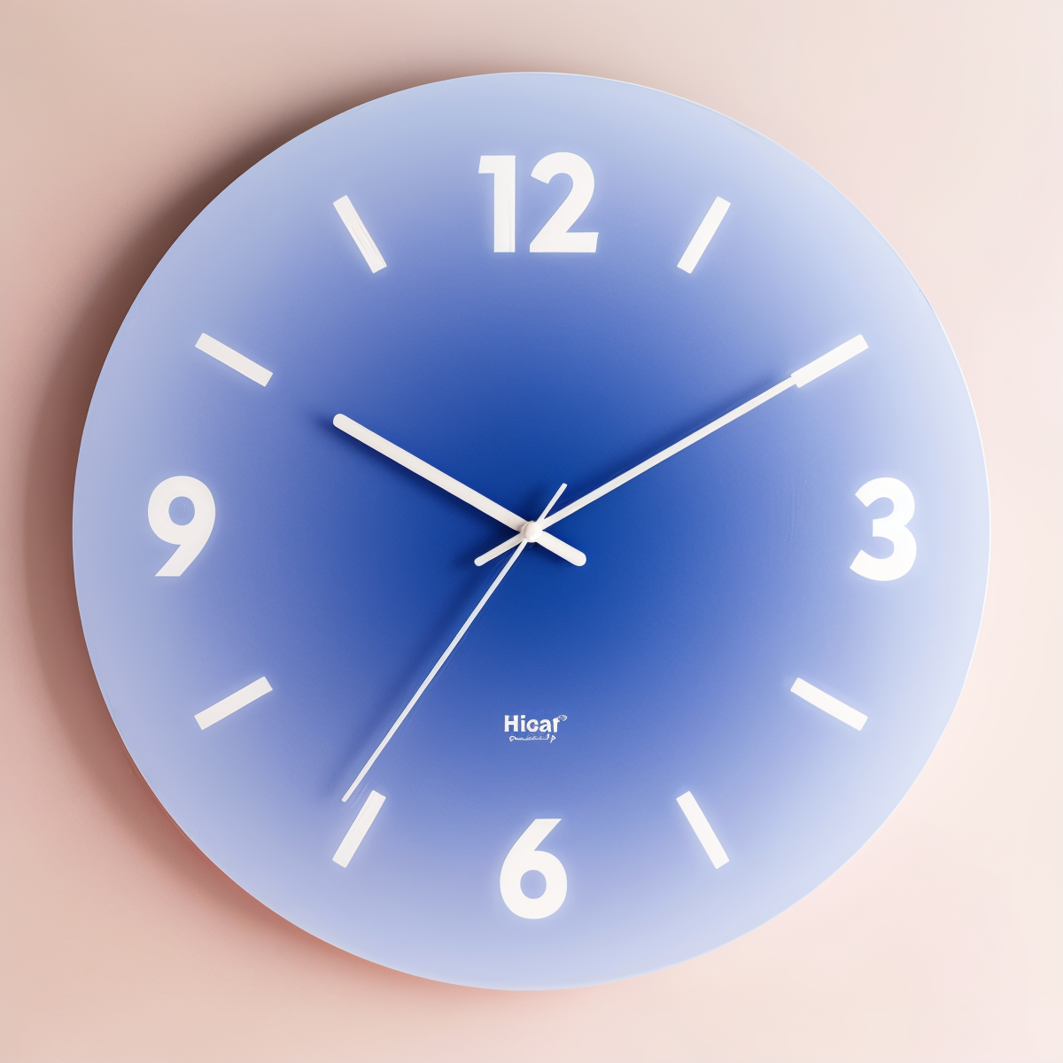 Horloge murale colorée en verre – design silencieux sans tic-tac