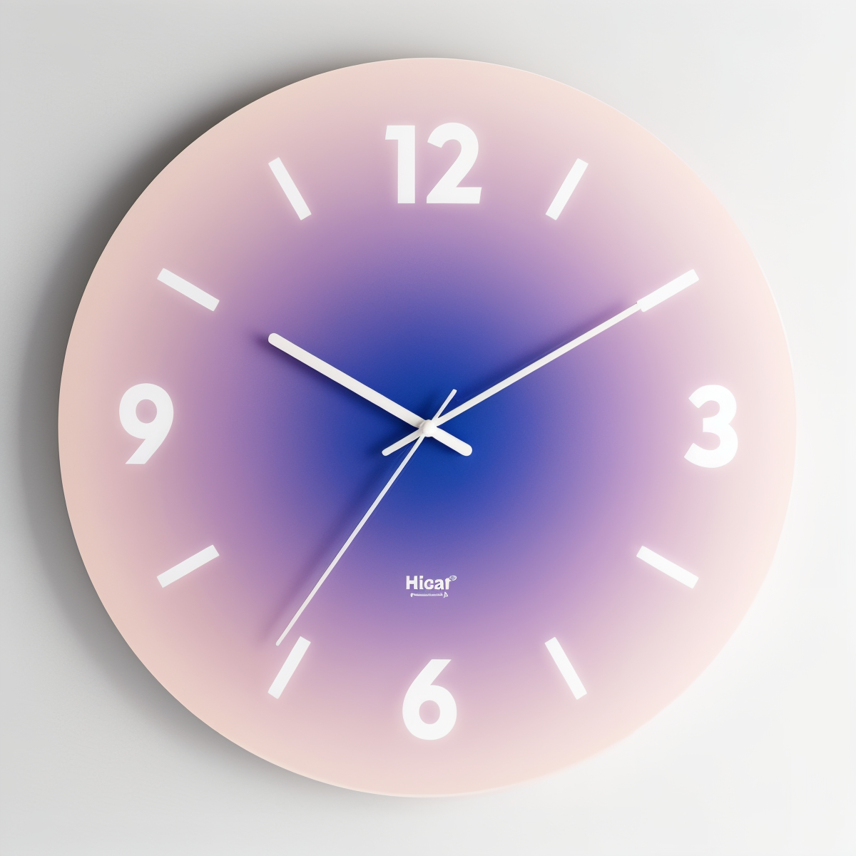 Horloge murale colorée en verre – design silencieux sans tic-tac