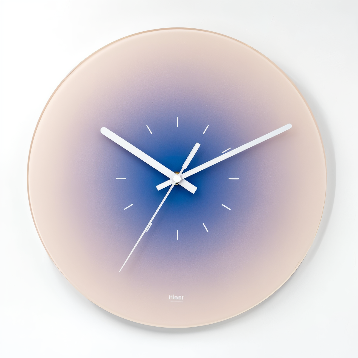 Horloge murale colorée en verre – design silencieux sans tic-tac