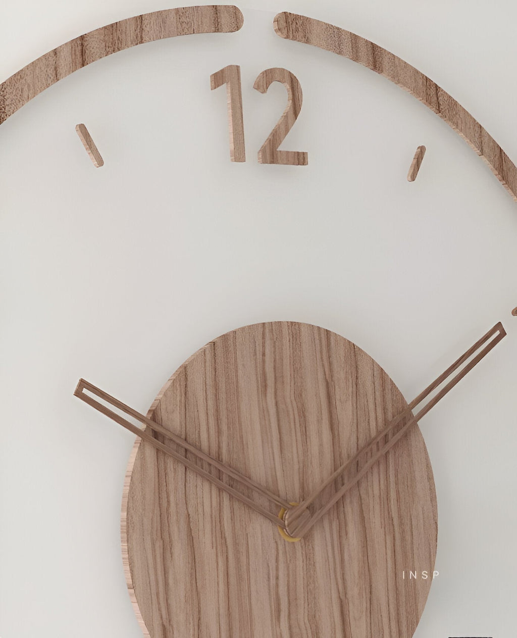 SilentView – Horloge Murale Transparente en Acrylique et Bois