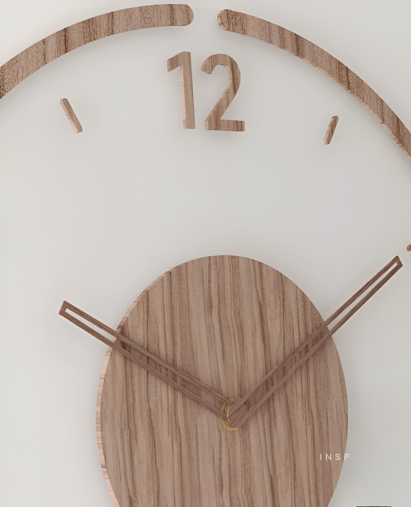 SilentView – Horloge Murale Transparente en Acrylique et Bois