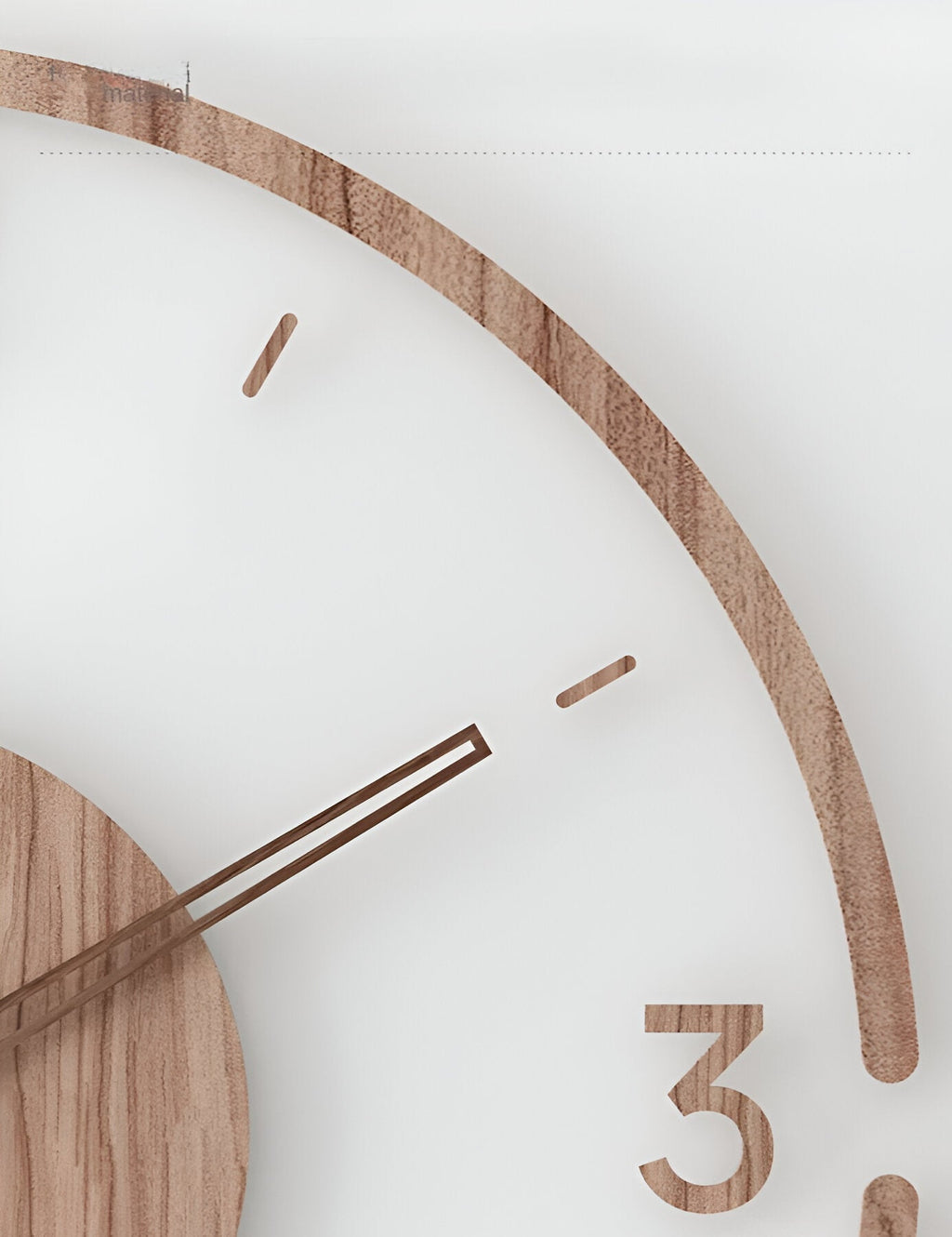 SilentView – Horloge Murale Transparente en Acrylique et Bois