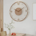 Horloge en bois avec de grands chiffres – design silencieux de style scandinave