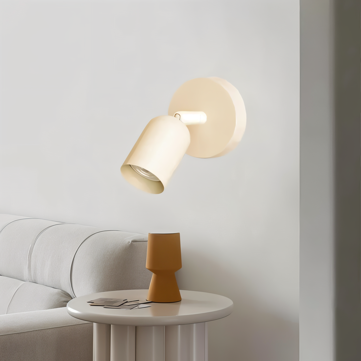 Coluro Applique Murale – Applique Murale LED Halvcylindrique Colorée au Design Macaron