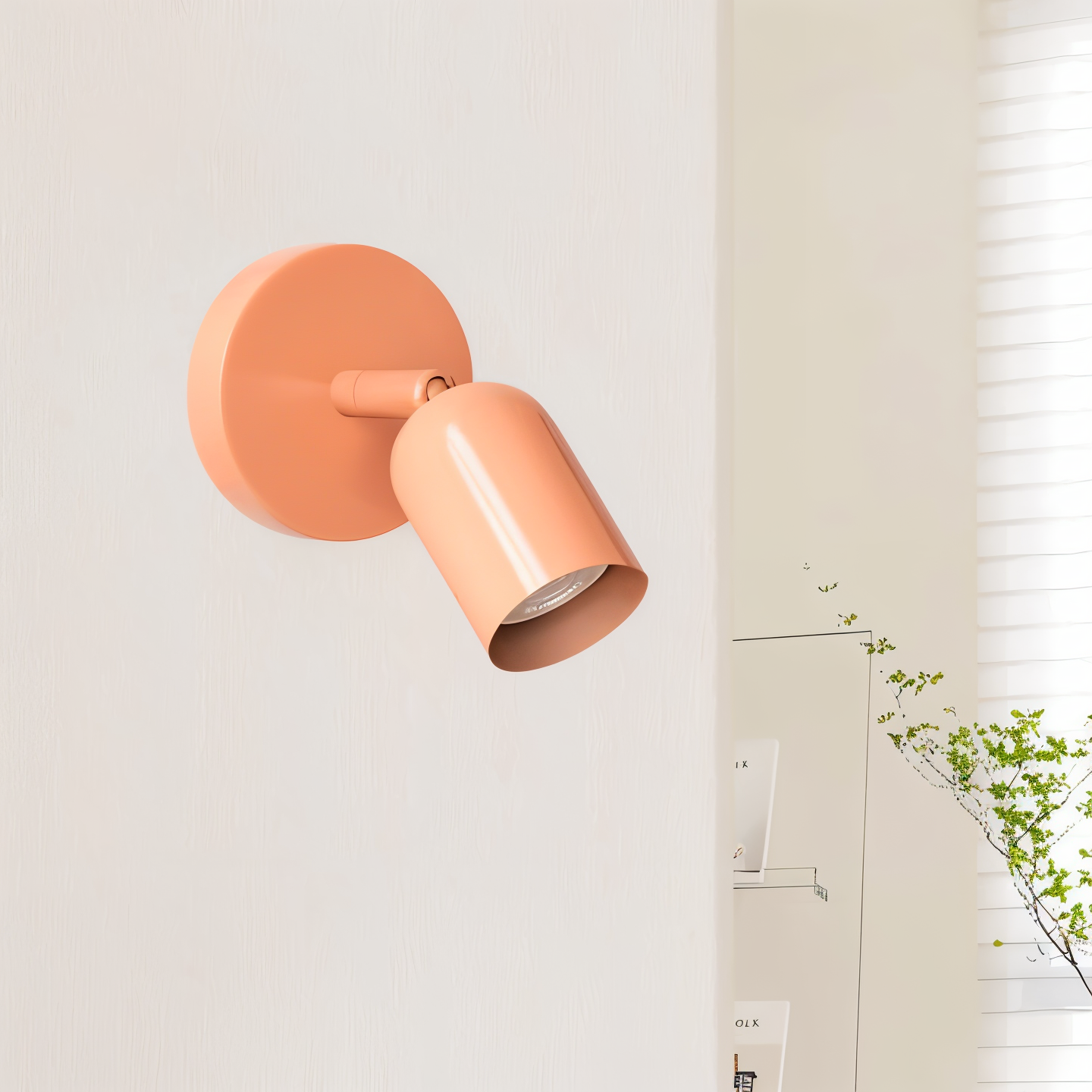 Coluro Applique Murale – Applique Murale LED Halvcylindrique Colorée au Design Macaron