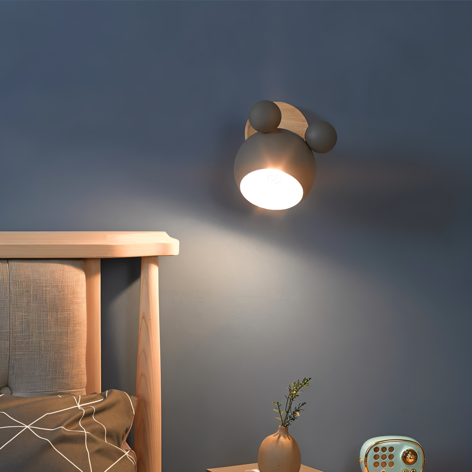 Mirello – Applique Murale Pivotante en Couleurs Macaron pour Chambre d'Enfant
