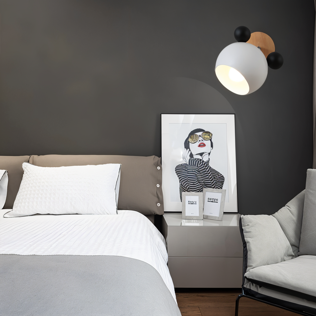 Mirello – Applique Murale Pivotante en Couleurs Macaron pour Chambre d'Enfant
