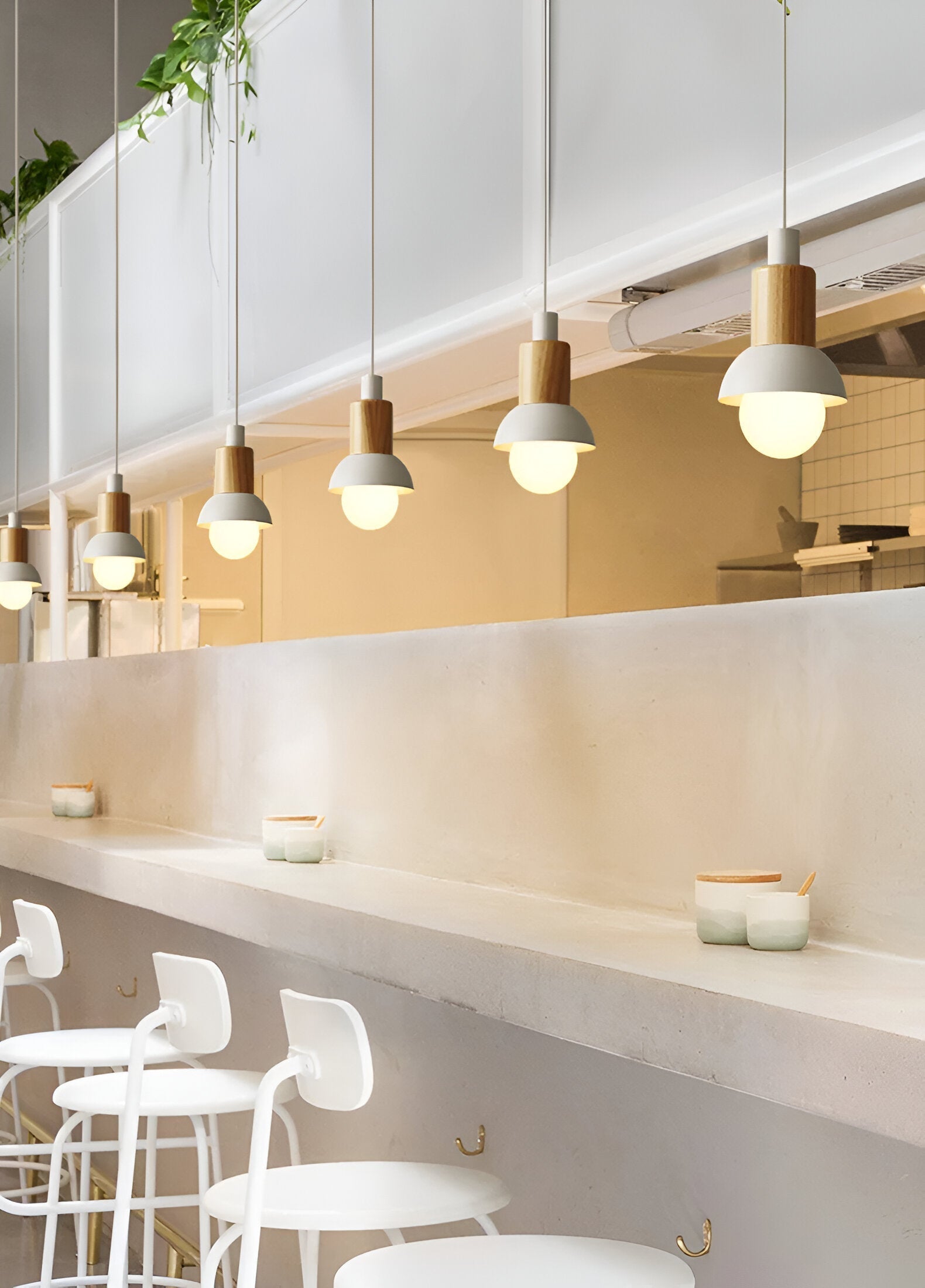 Lampe suspendue colorée au style nordique – design macaron avec lumière douce