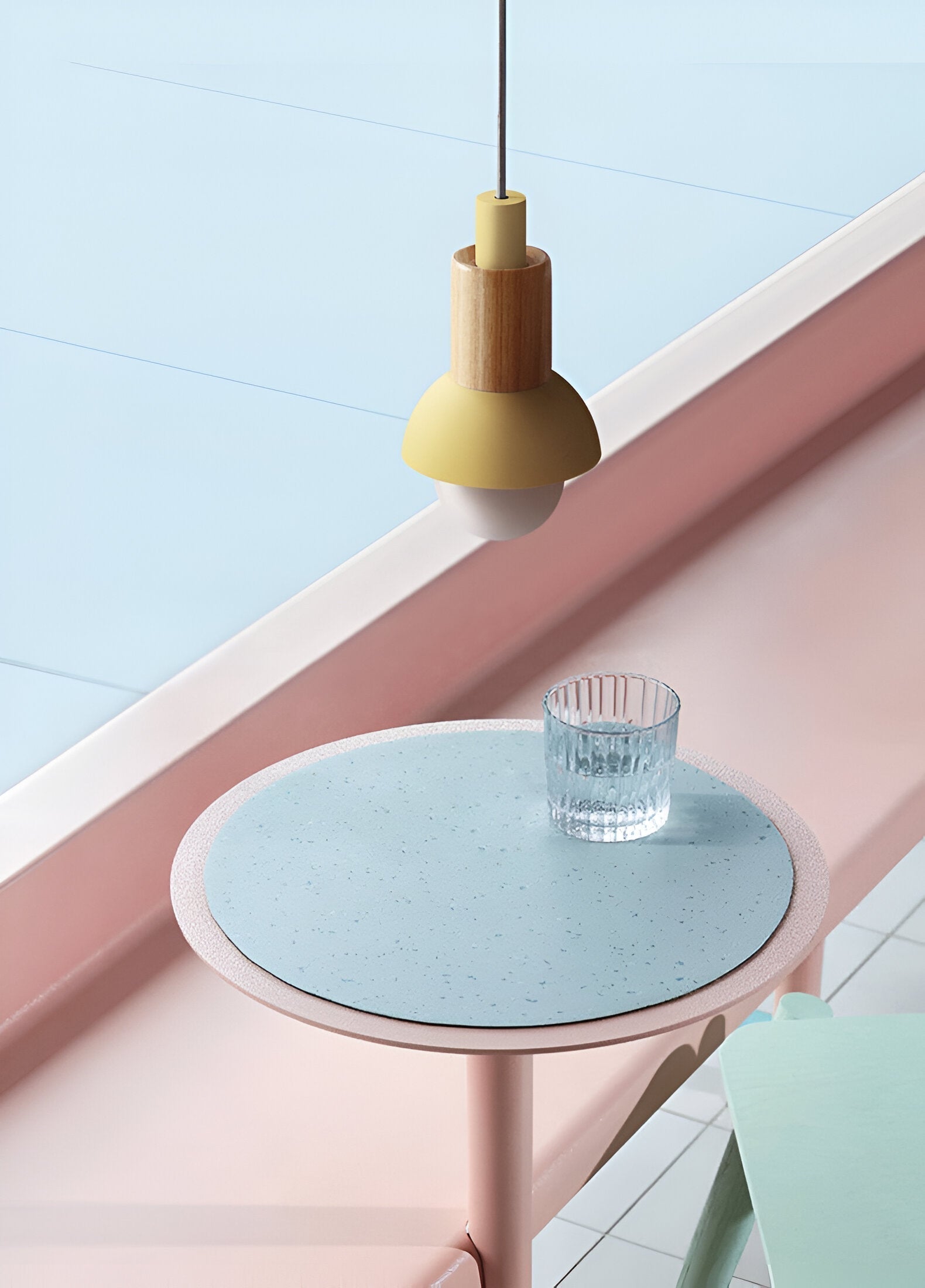 Lampe suspendue colorée au style nordique – design macaron avec lumière douce