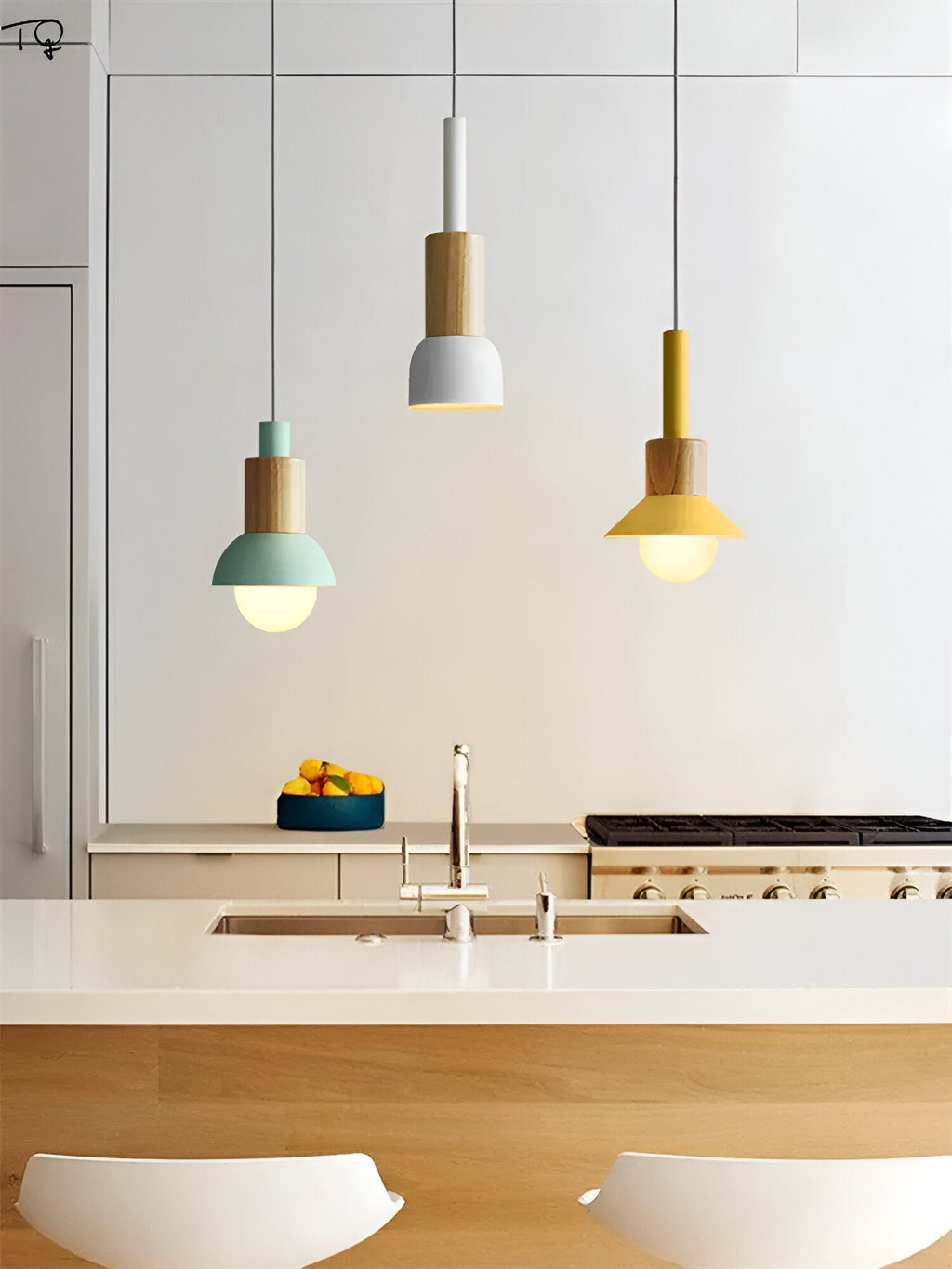 Lampe suspendue colorée au style nordique – design macaron avec lumière douce