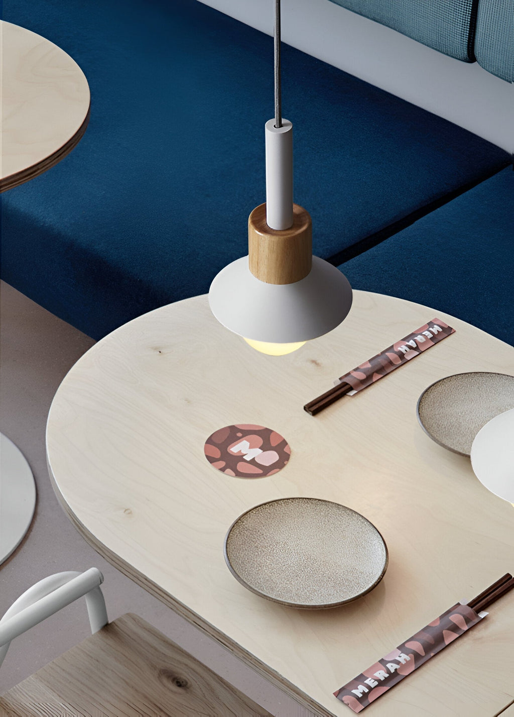 Lampe suspendue colorée au style nordique – design macaron avec lumière douce