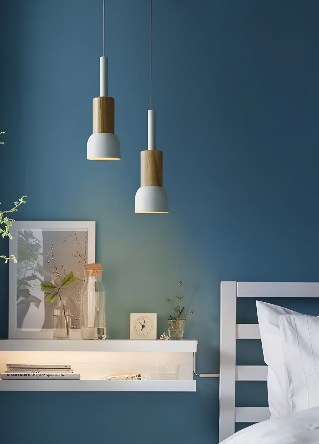 Lampe suspendue colorée au style nordique – design macaron avec lumière douce