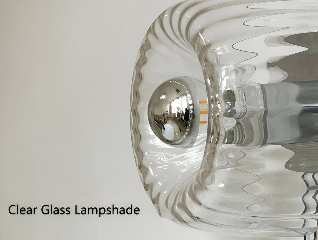 Applique murale en verre strié – Design Bauhaus avec lumière élégante