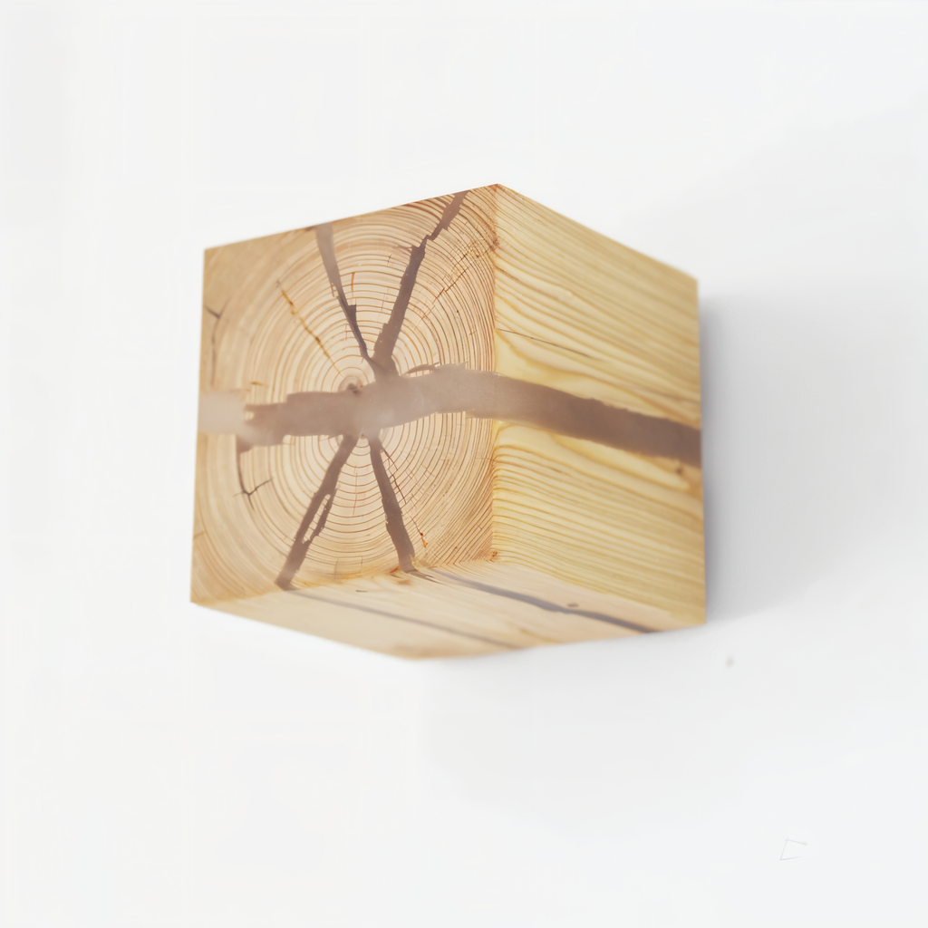 Cravion – Applique Murale en Bois Artisanale avec Design Artistique Craquelé