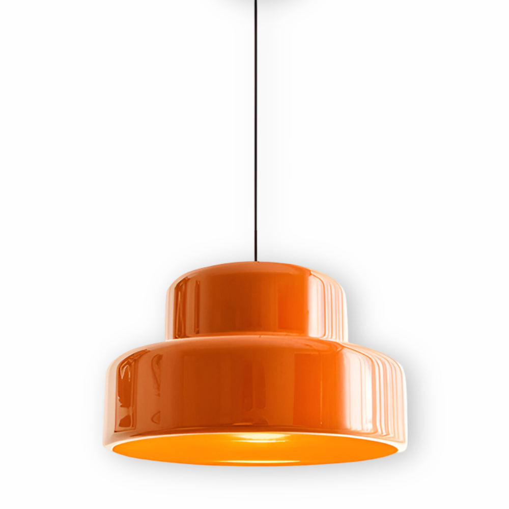 Suspension Retro Orange E27 - Élégante lampe à suspendre LED pour la décoration de salle à manger, bar et cuisine