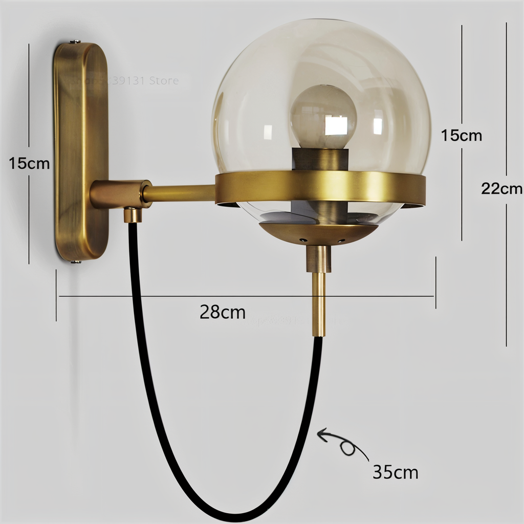 Nordella Applique – Applique en Verre au Design Scandinave avec LED