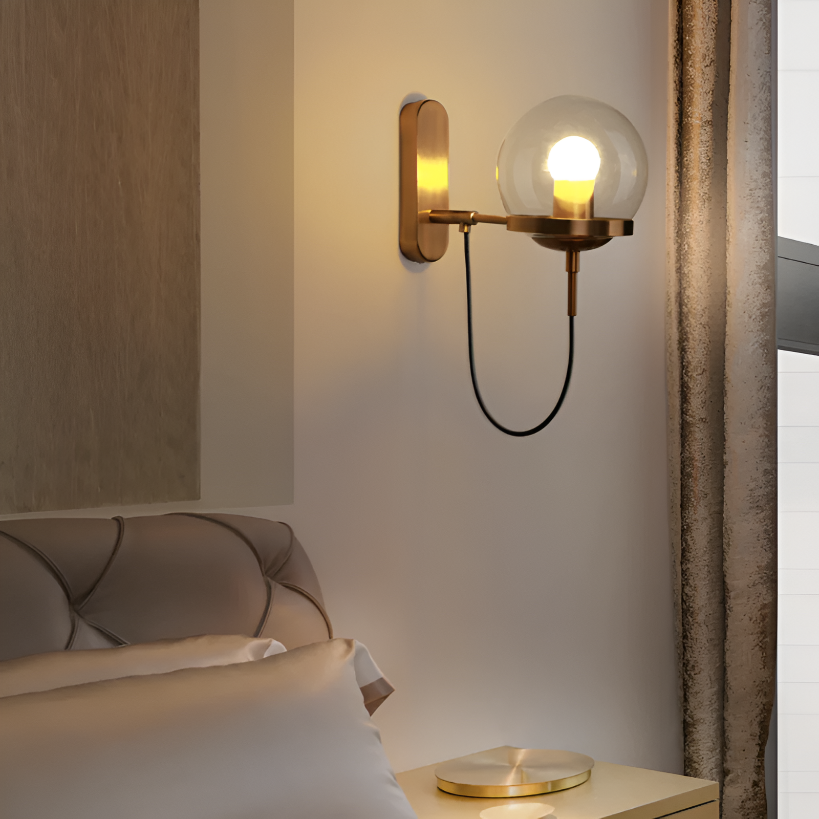 Nordella Applique – Applique en Verre au Design Scandinave avec LED