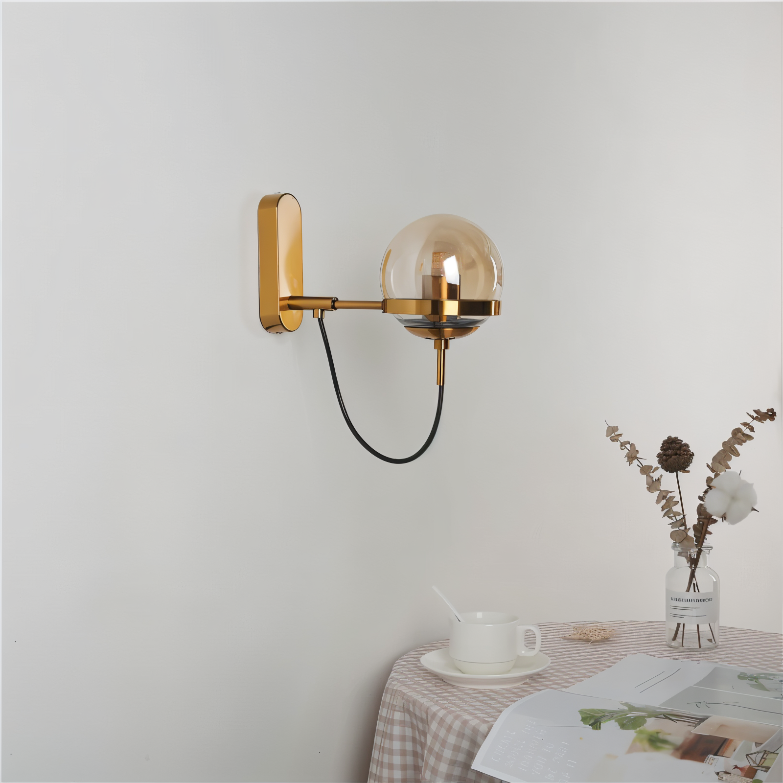 Nordella Applique – Applique en Verre au Design Scandinave avec LED