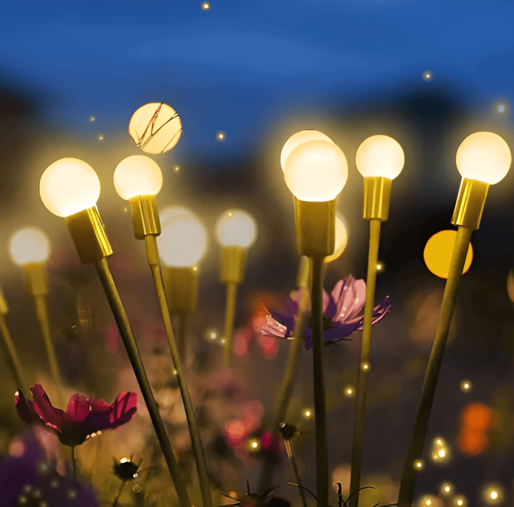 Lampes de jardin solaires en forme de lucioles pour le jardin et une utilisation extérieure