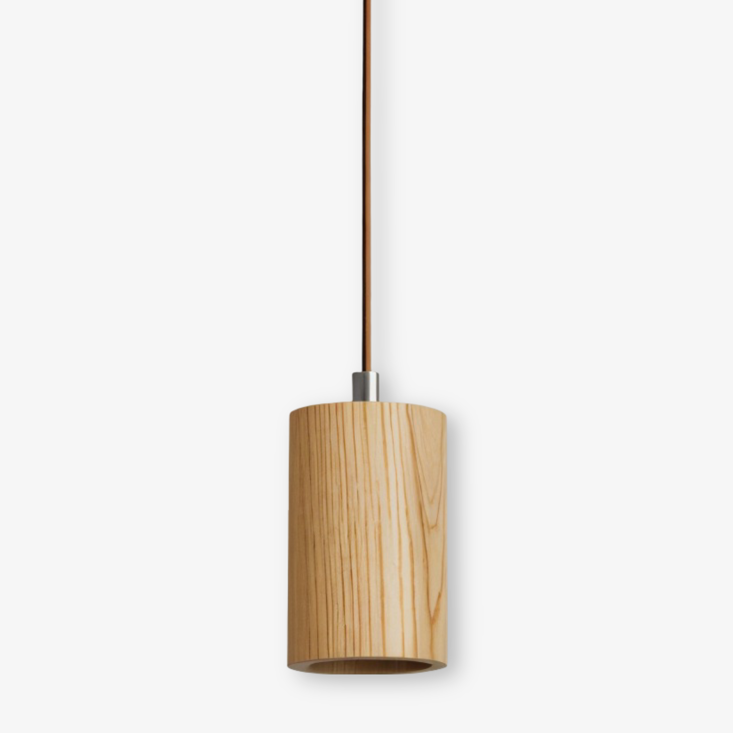 TimberaTube – Suspension en Bois avec Design Cylindrique en Frêne et Acacia