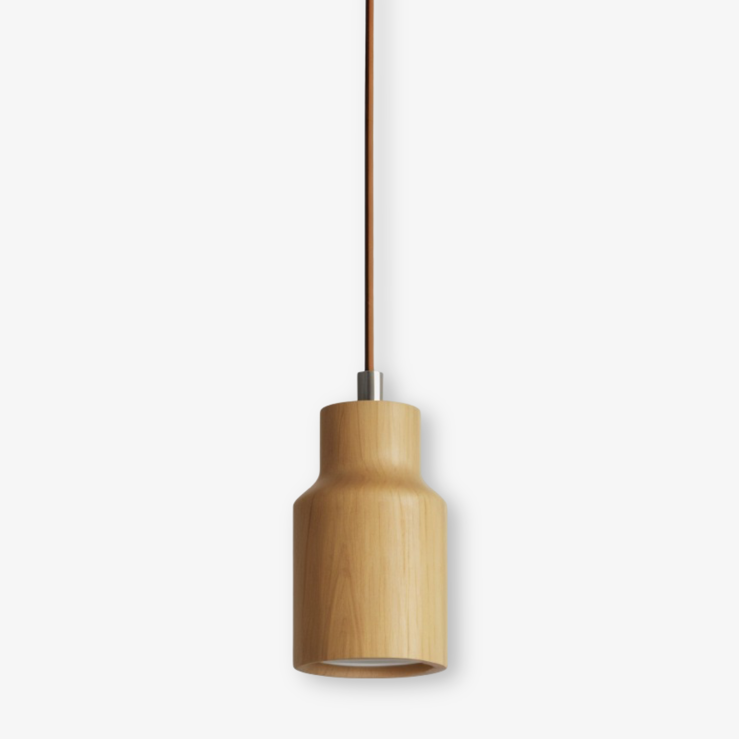 TimberaTube – Suspension en Bois avec Design Cylindrique en Frêne et Acacia