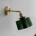 ZigLume – Applique Murale Nordique en Verre Ondulé avec Fixations en Cuivre