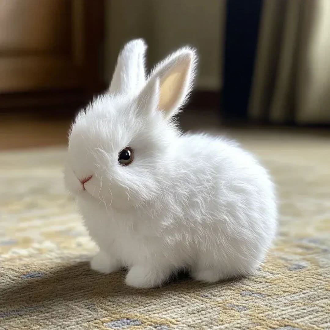 HOPBUDDY - Jouet en peluche animé en forme de lapin avec des sauts réalistes, un mouvement des oreilles et un design doux et câlin pour les enfants et les moments de jeu
