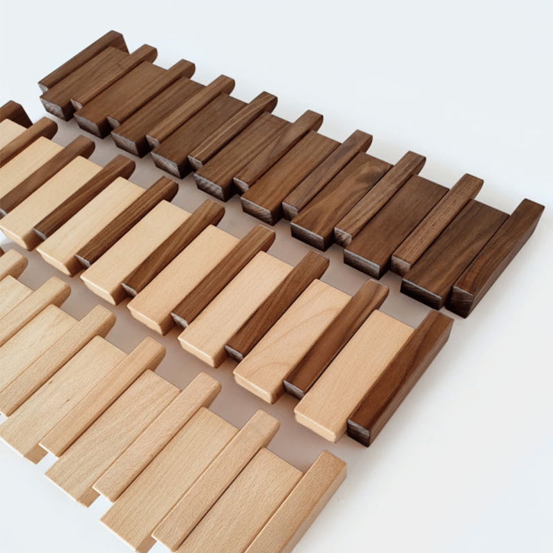 PianoHook – Porte-manteau mural en bois massif avec crochets pliables