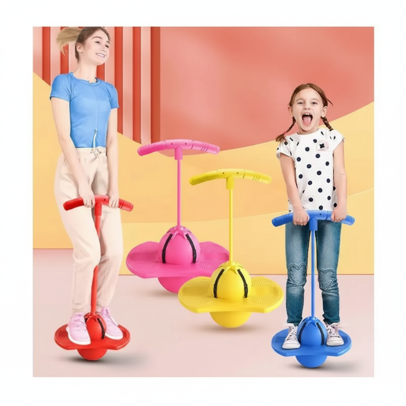 Balle sauteur | Plateforme antidérapante | Poignées amovibles | JumpBalance