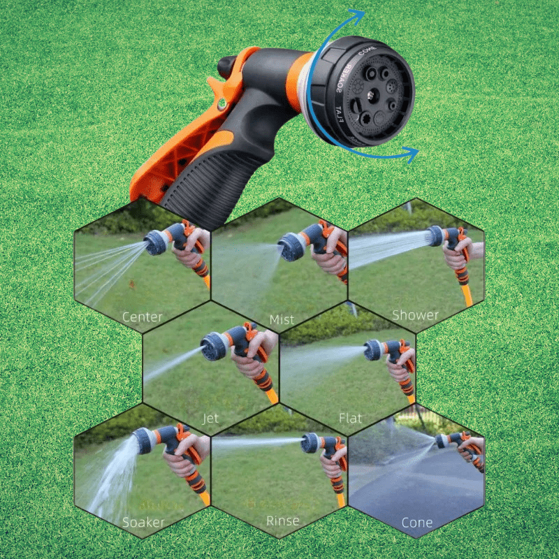 AQUABLAST - Pulvérisateur de Jardin Multi-Fonction à 8 Modes pour un Arrosage Efficace