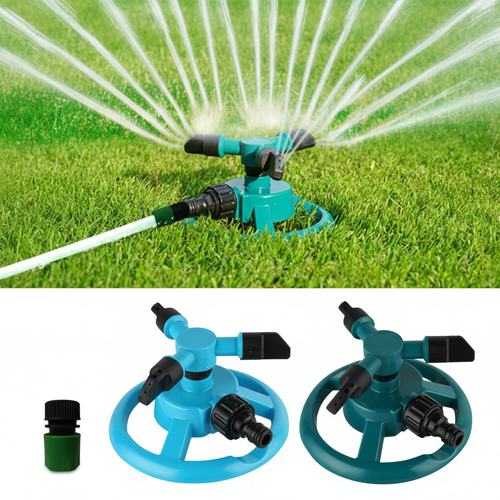 TURBOBLOOM - Arroseur Rotatif 360° pour une Couverture Uniforme du Jardin
