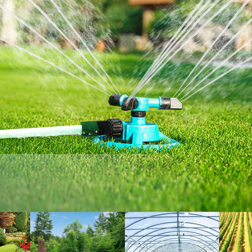 TURBOBLOOM - Arroseur Rotatif 360° pour une Couverture Uniforme du Jardin