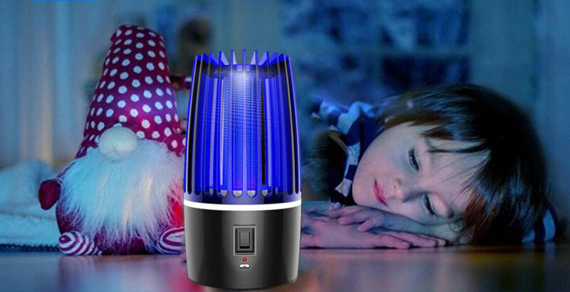 Lampe électrique anti-moustiques UV alimentée par USB