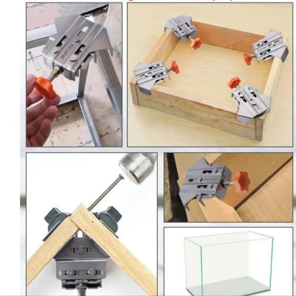 Pince à angle 90° pour joints en bois précis