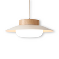 Icryl Pendellampa - Lampe Suspendue Japonaise en Forme de Bol Crème