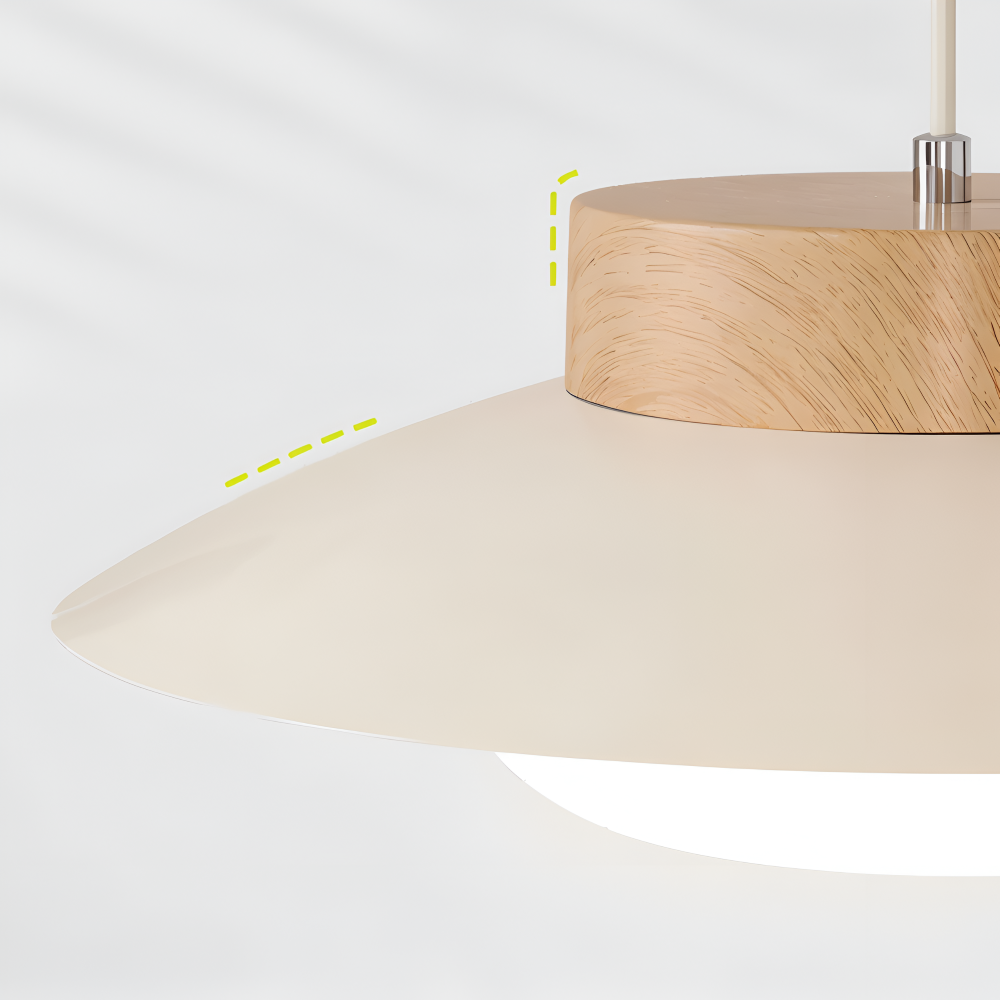 Icryl Pendellampa - Lampe Suspendue Japonaise en Forme de Bol Crème