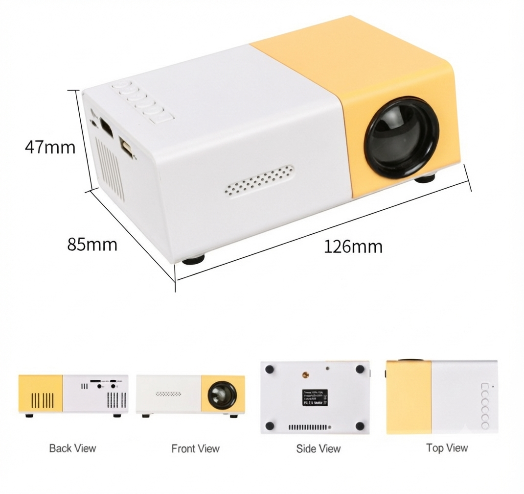 Mini Projecteur Ultra-Brillant (3000 Lumens) - LumoBeam
