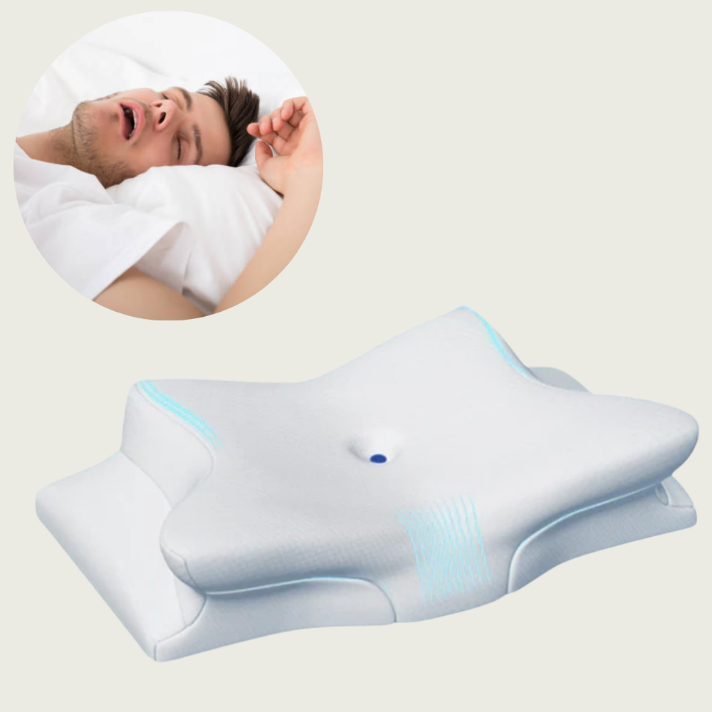 Skanto | Coussin Anti-Ronflement | Soutien Ergonomique pour le Cou et la Tête | Blanc