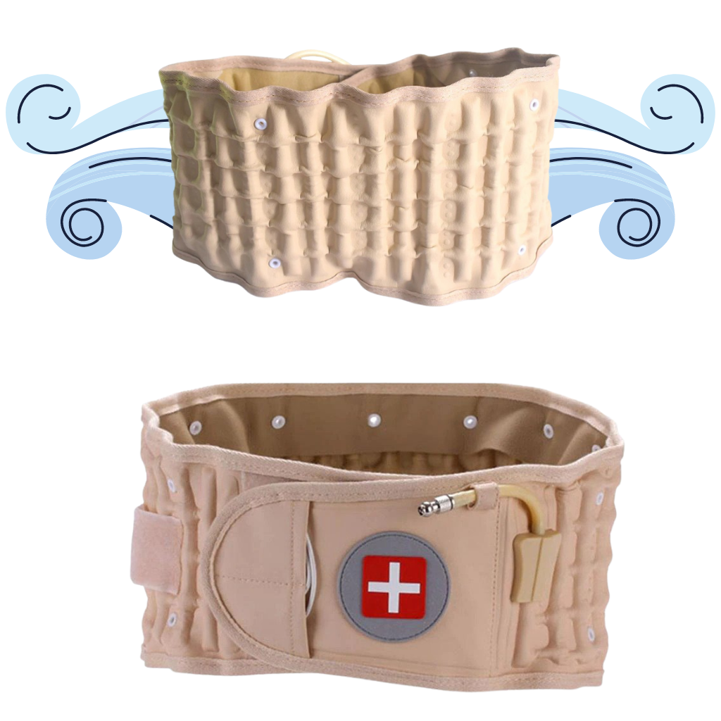 Ceinture décompressible gonflable pour le soutien lombaire