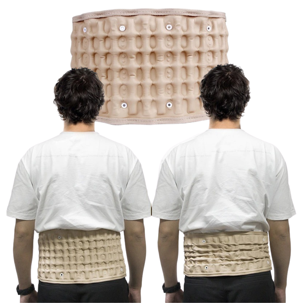 Ceinture décompressible gonflable pour le soutien lombaire