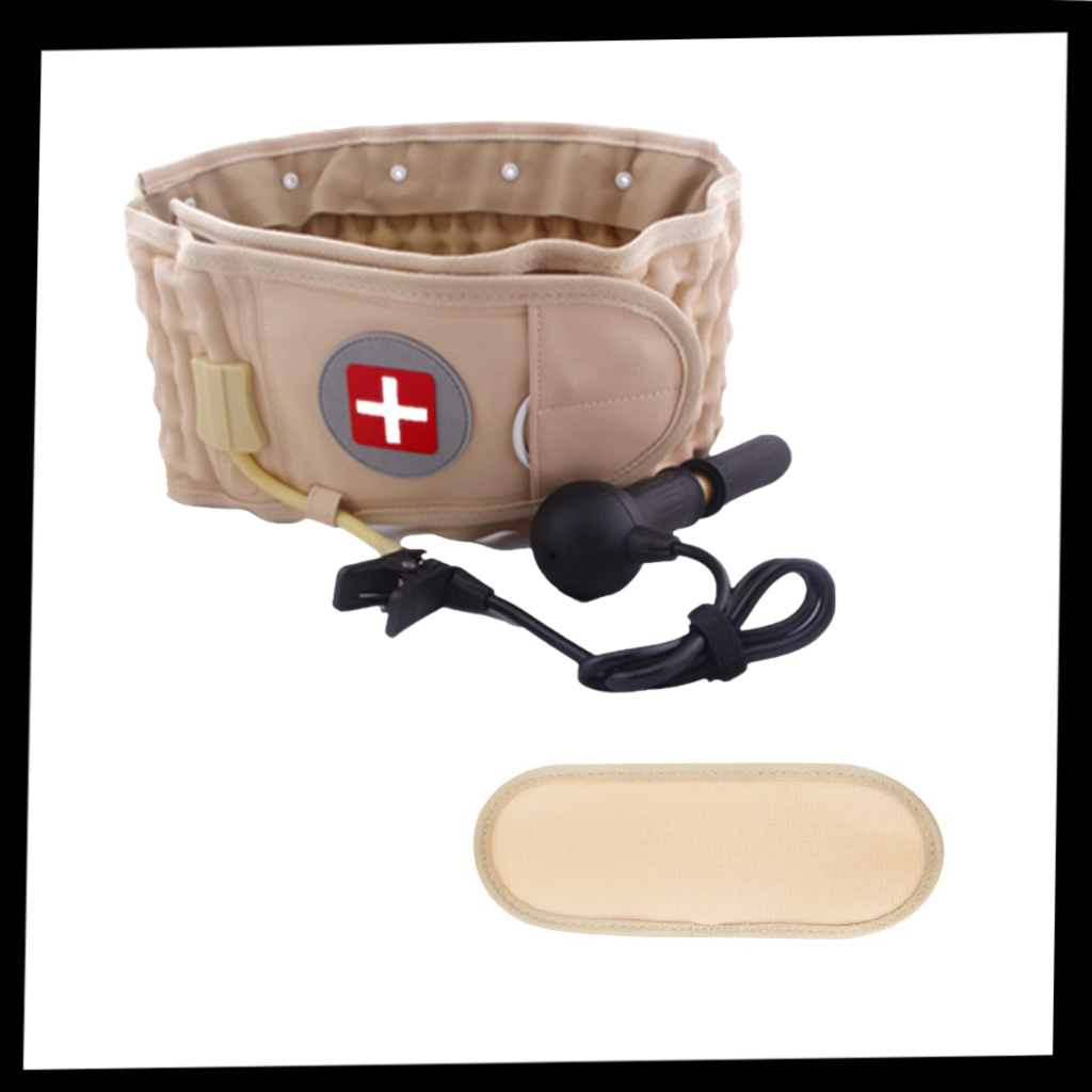 Ceinture décompressible gonflable pour le soutien lombaire